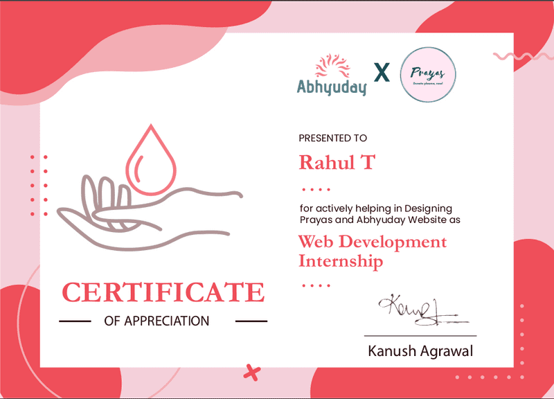 certificate - Abhyuday IIT Bombay